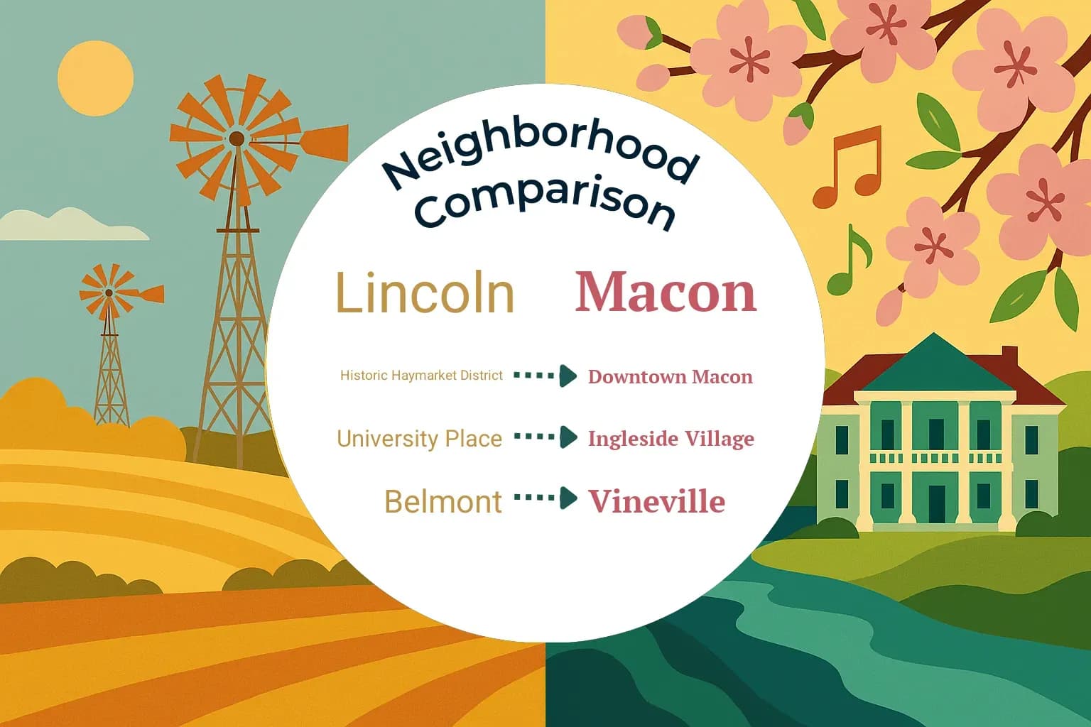 Lincoln vs Macon Neighborhood Comparison