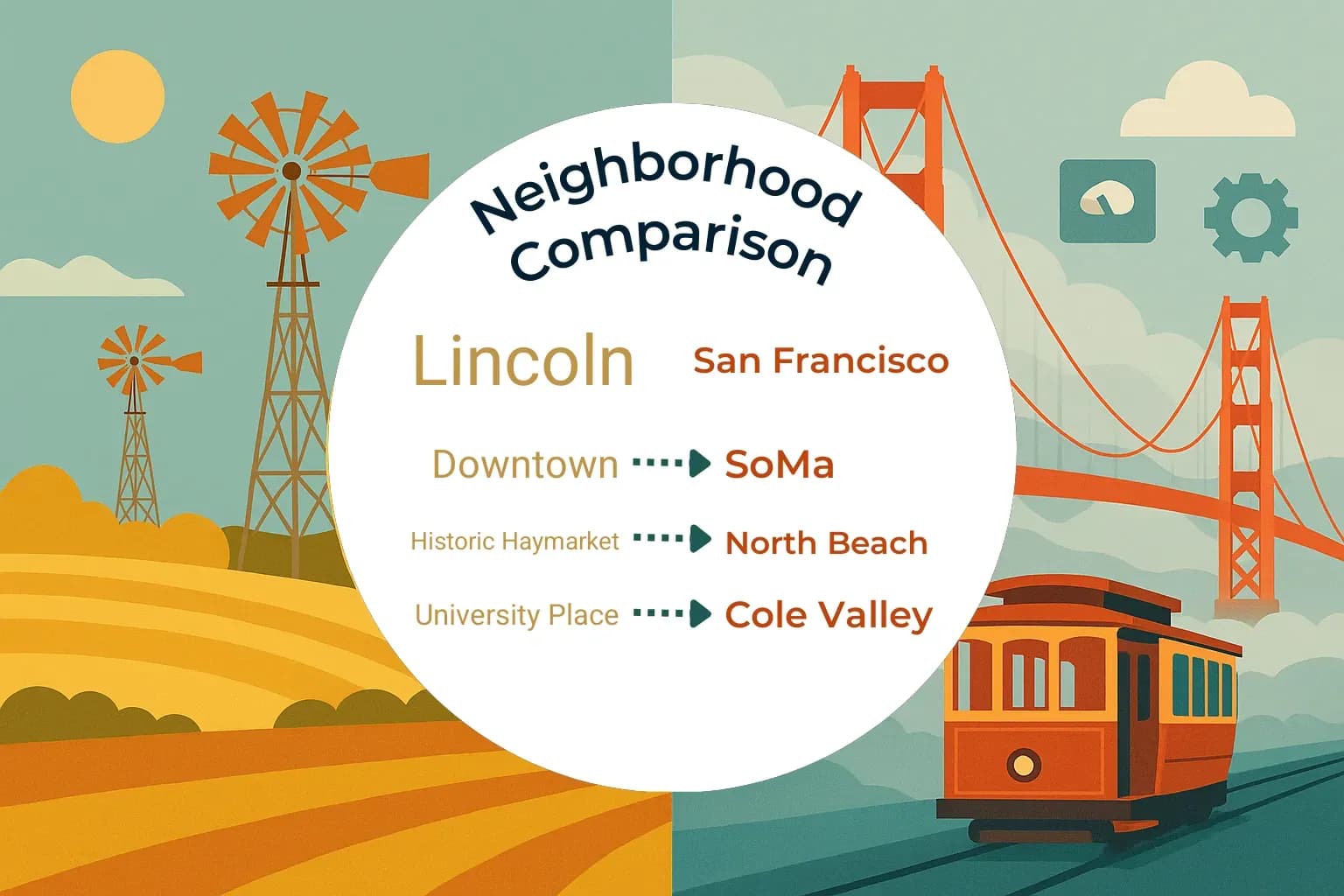 Lincoln vs San Francisco Neighborhood Comparison