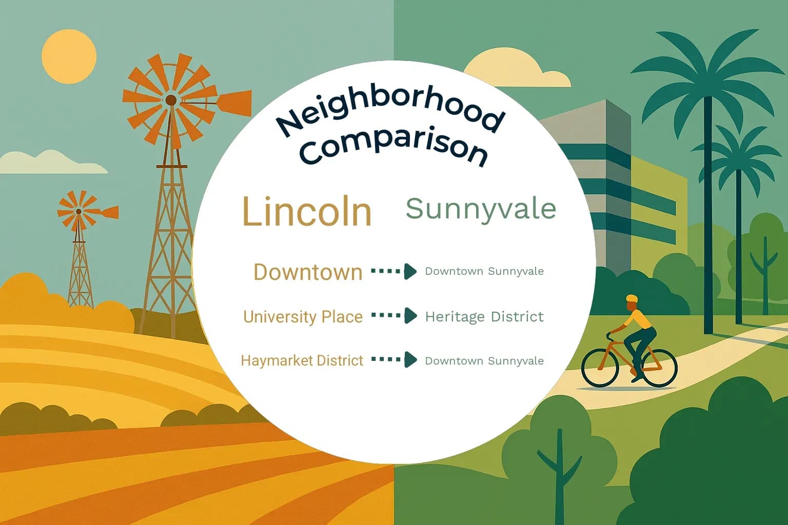 Lincoln vs Sunnyvale Neighborhood Comparison