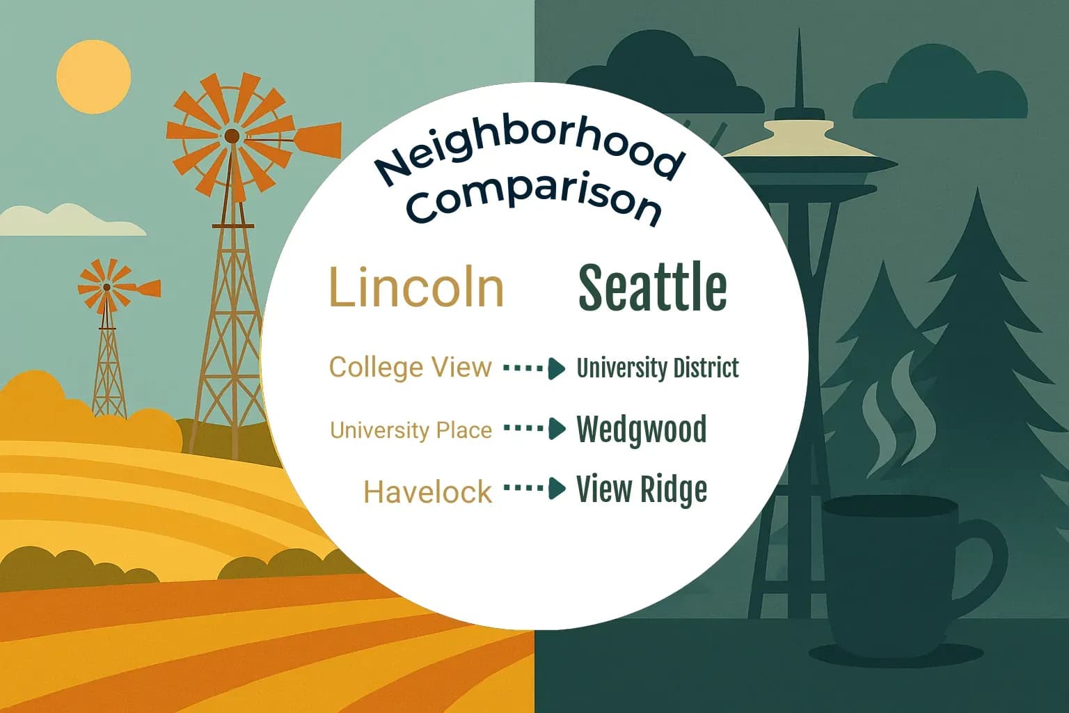 Lincoln vs Seattle Neighborhood Comparison