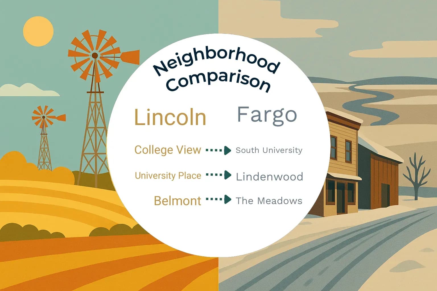 Lincoln vs Fargo Neighborhood Comparison