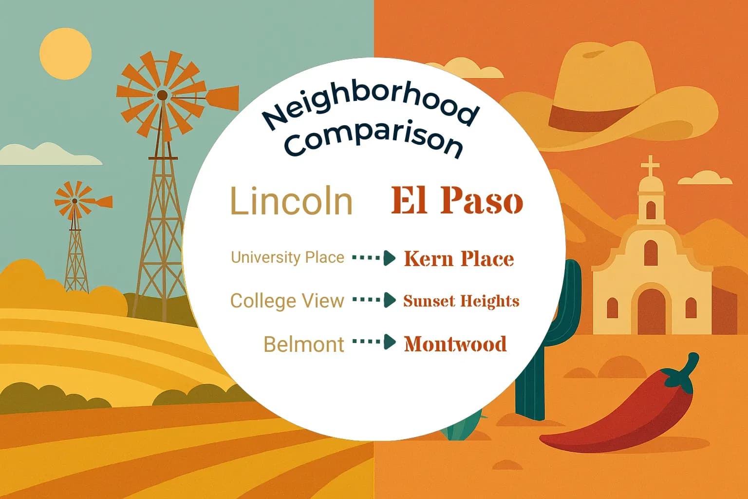 Lincoln vs El Paso Neighborhood Comparison