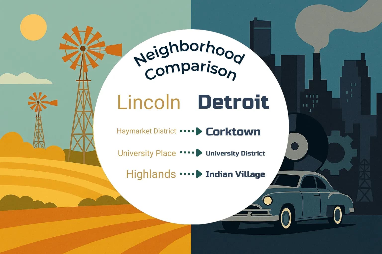 Lincoln vs Detroit Neighborhood Comparison