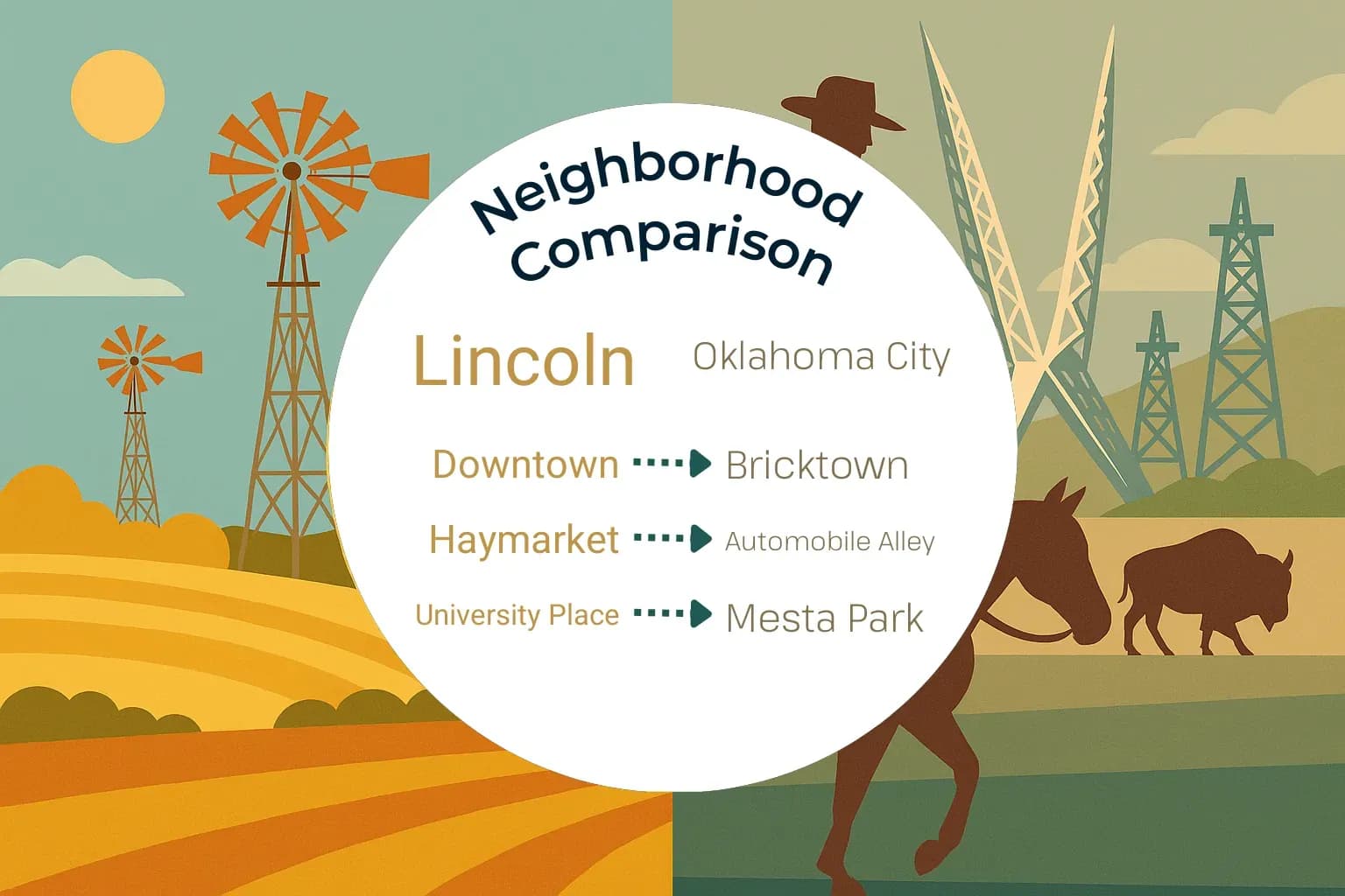 Lincoln vs Oklahoma City Neighborhood Comparison