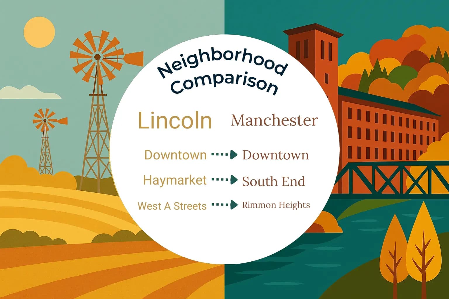Lincoln vs Manchester Neighborhood Comparison