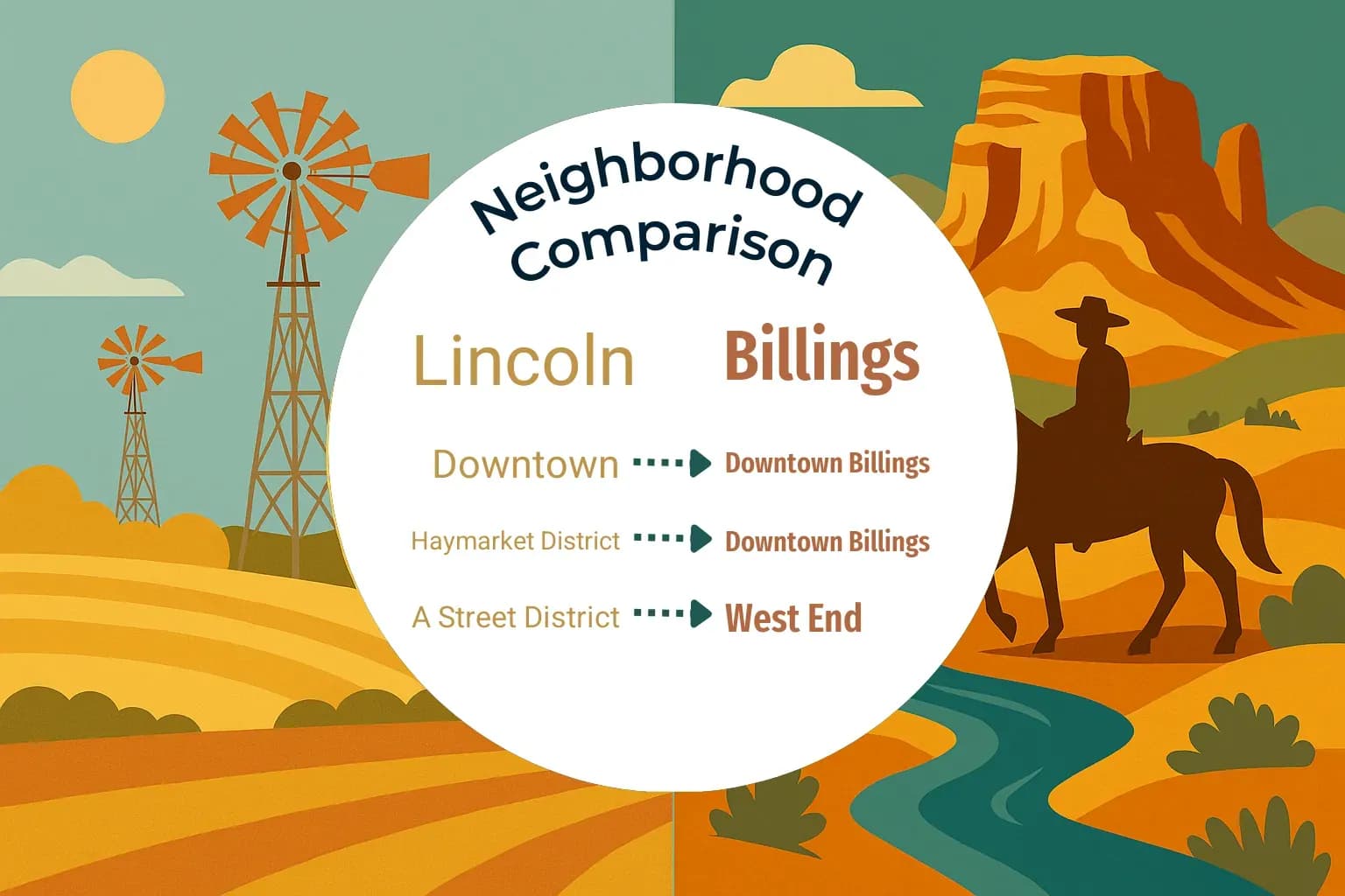 Lincoln vs Billings Neighborhood Comparison