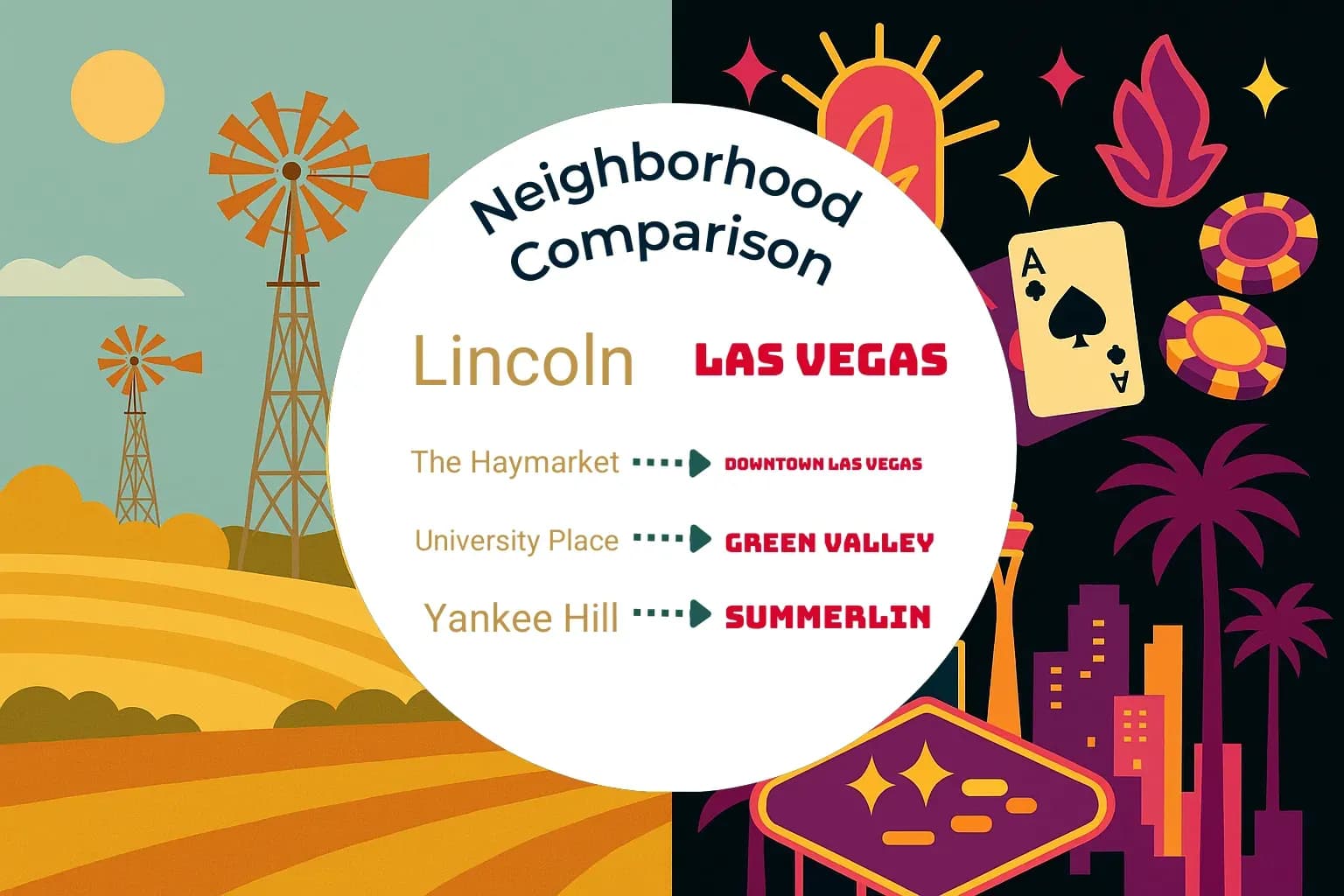 Lincoln vs Las Vegas Neighborhood Comparison
