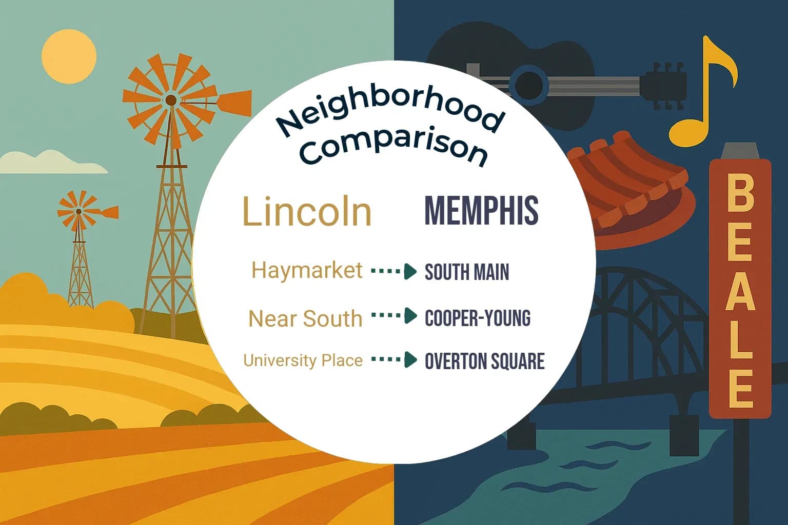 Lincoln vs Memphis Neighborhood Comparison