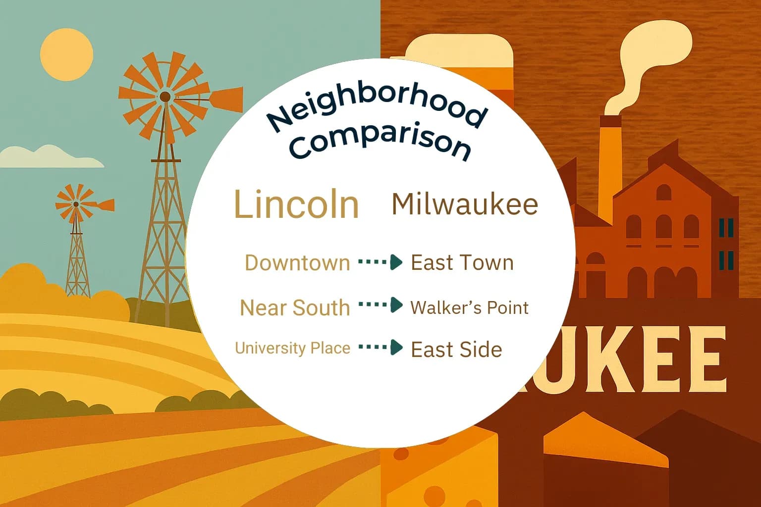 Lincoln vs Milwaukee Neighborhood Comparison