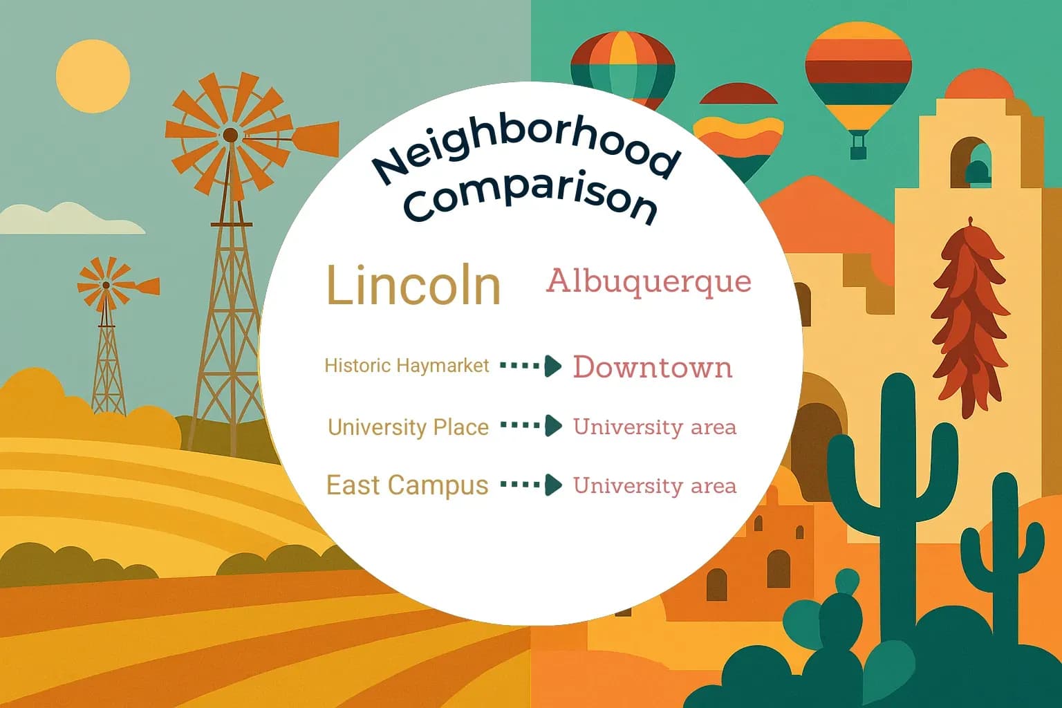Lincoln vs Albuquerque Neighborhood Comparison