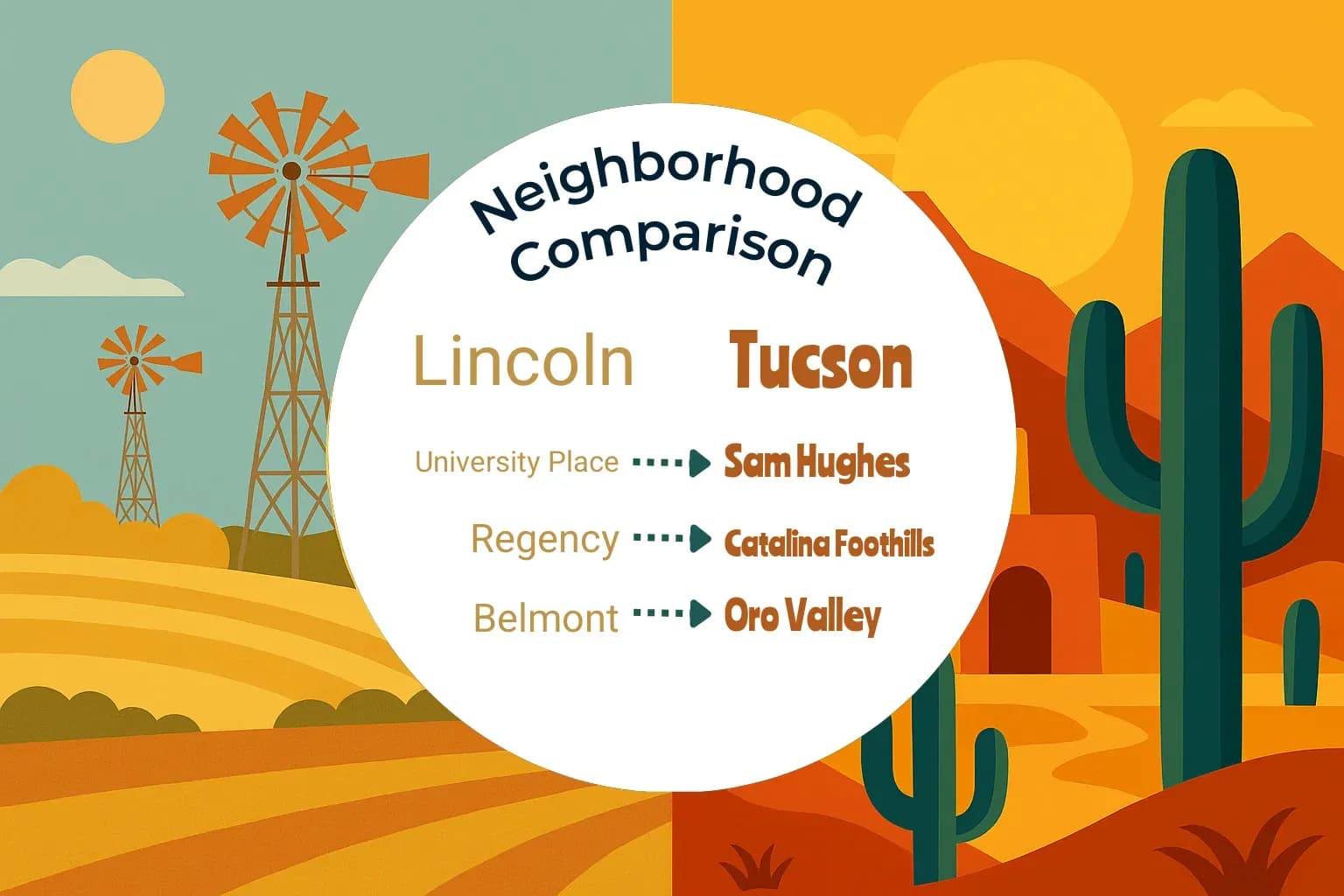 Lincoln vs Tucson Neighborhood Comparison