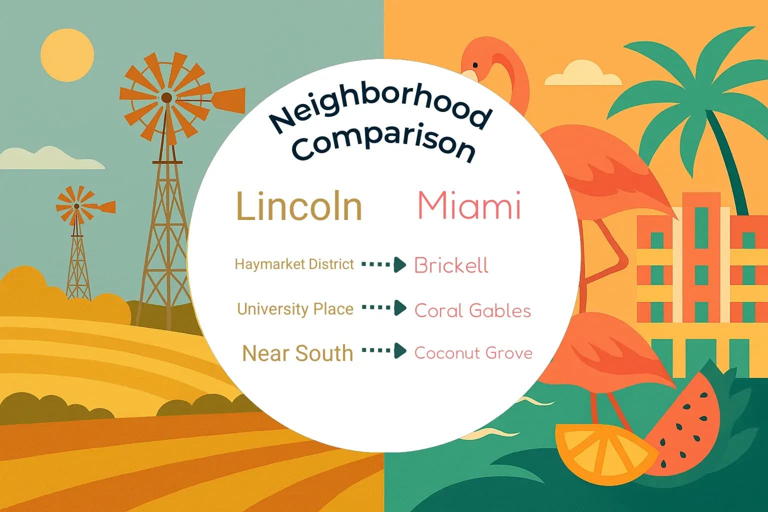 Lincoln vs Miami Neighborhood Comparison