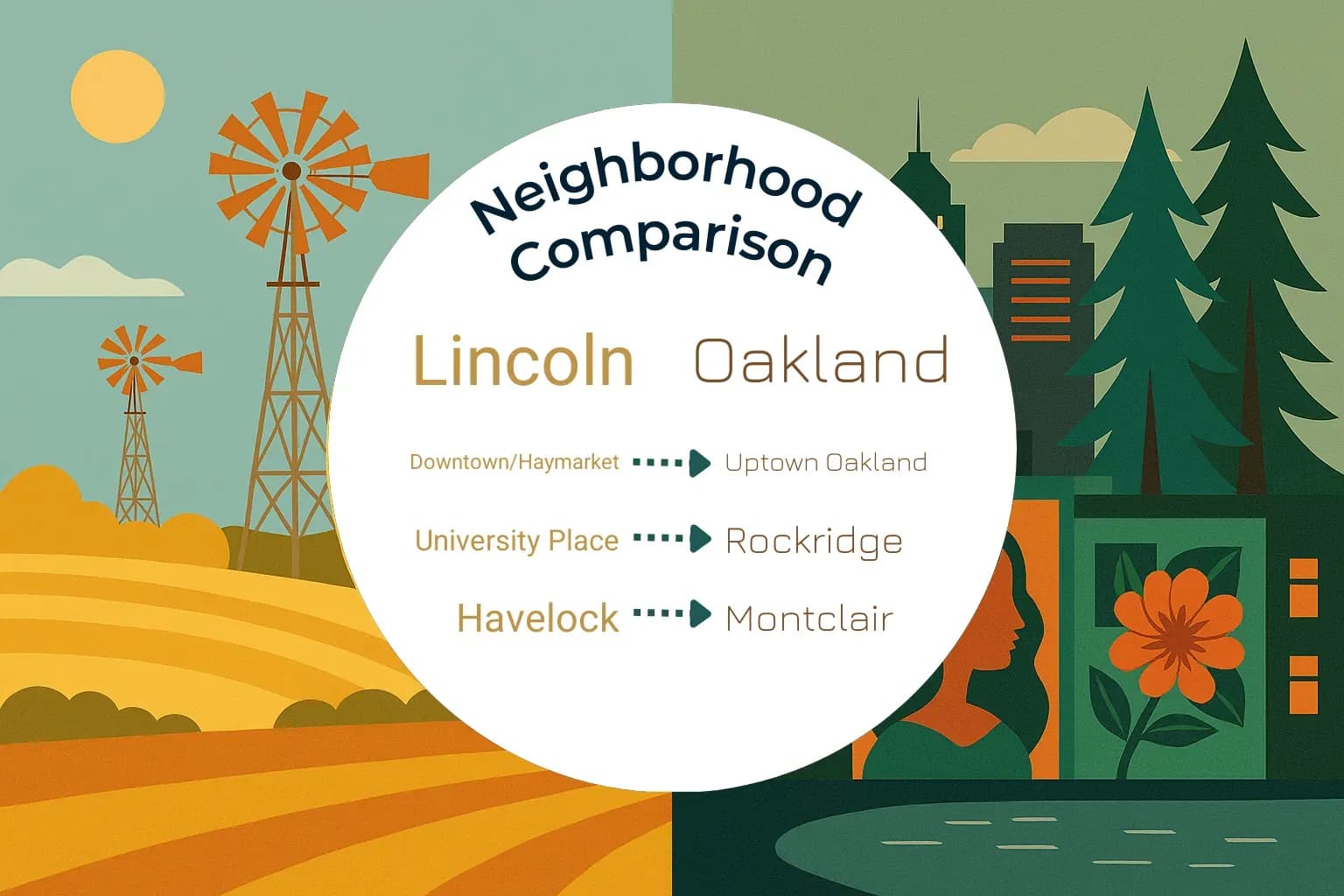 Lincoln vs Oakland Neighborhood Comparison