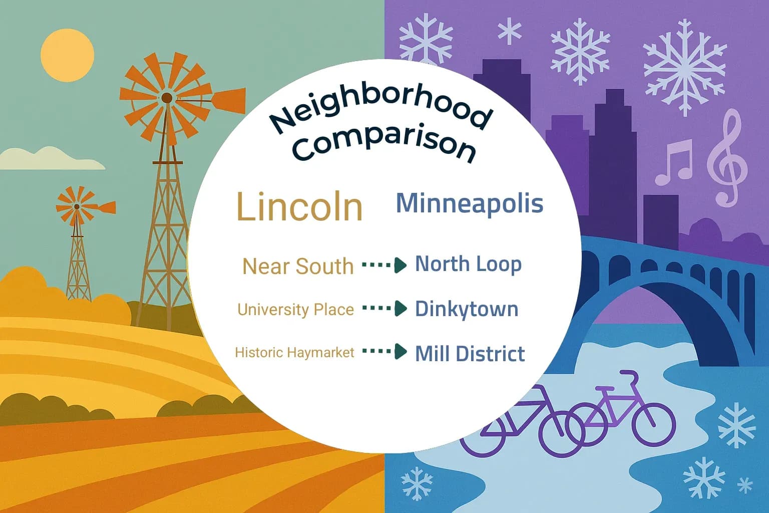 Lincoln vs Minneapolis Neighborhood Comparison