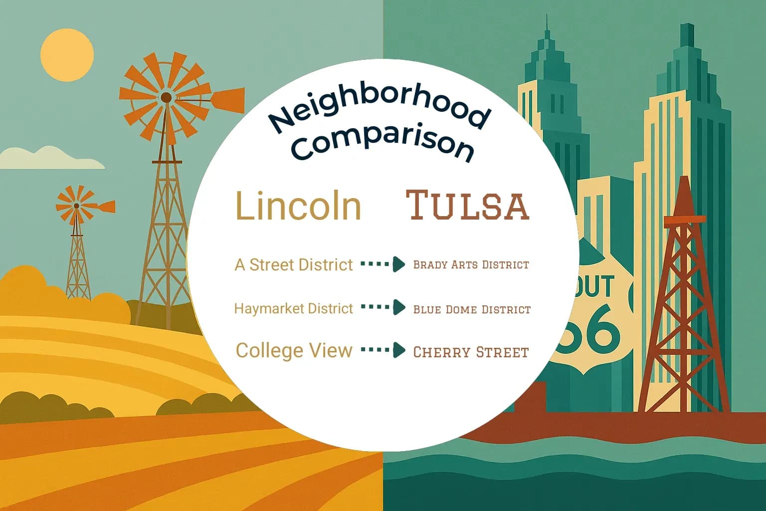 Lincoln vs Tulsa Neighborhood Comparison