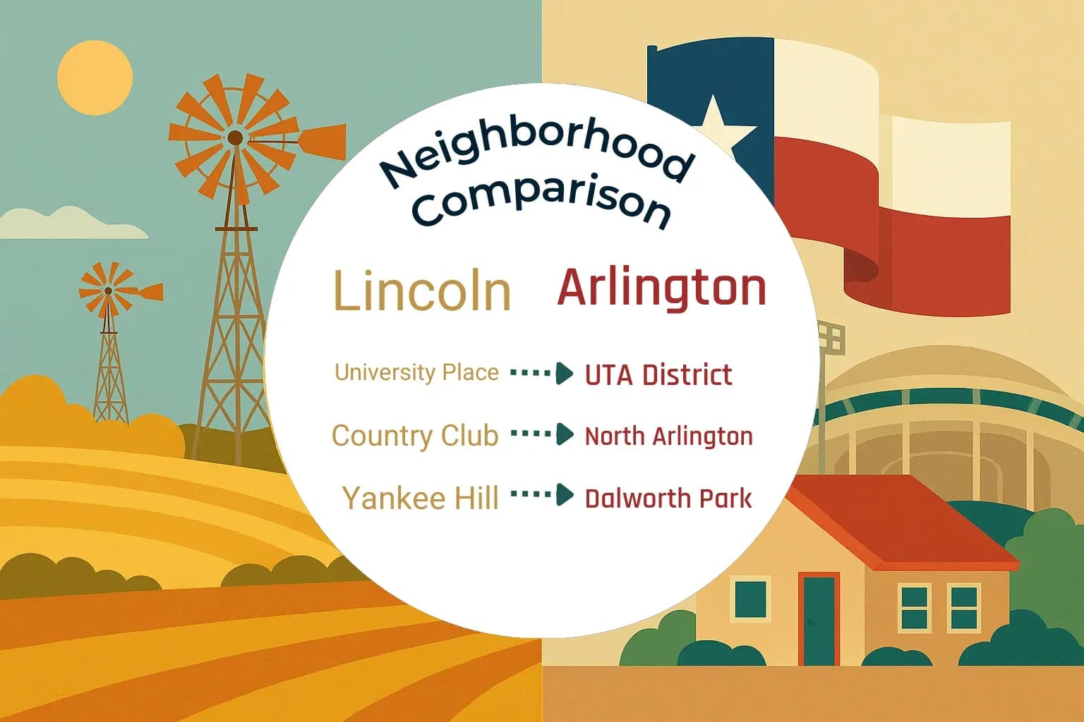 Lincoln vs Arlington Neighborhood Comparison