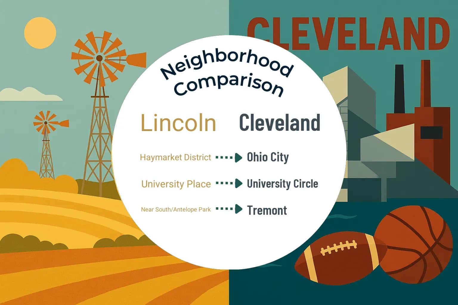 Lincoln vs Cleveland Neighborhood Comparison