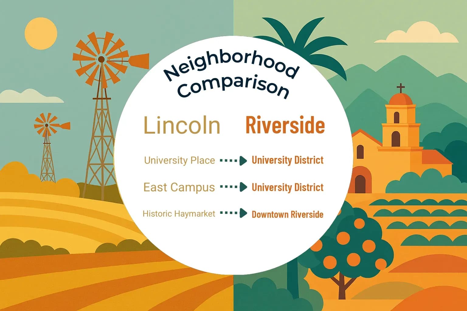 Lincoln vs Riverside Neighborhood Comparison