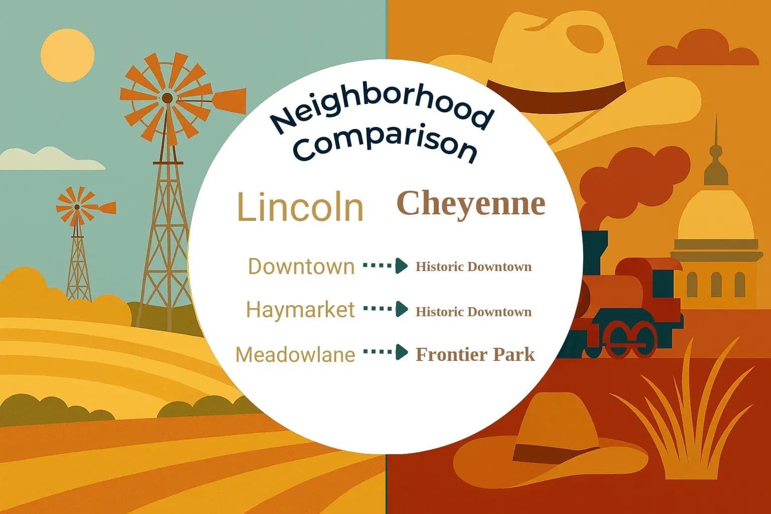 Lincoln vs Cheyenne Neighborhood Comparison