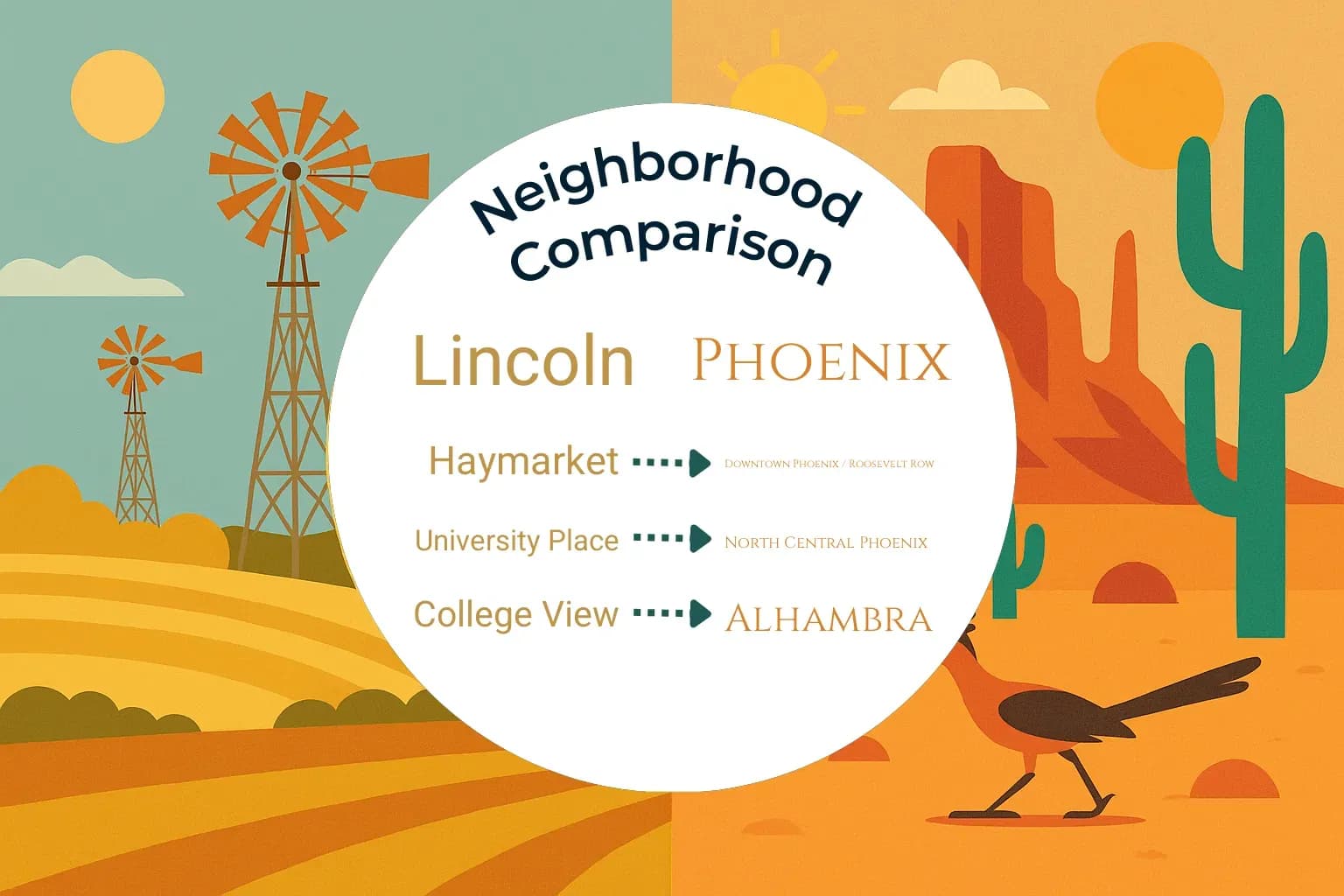 Lincoln vs Phoenix Neighborhood Comparison