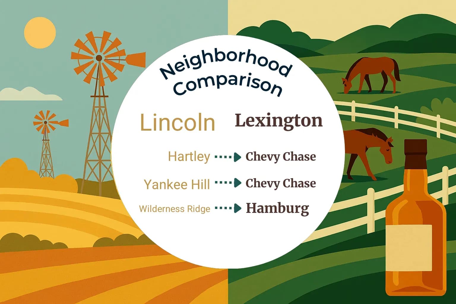 Lincoln vs Lexington Neighborhood Comparison