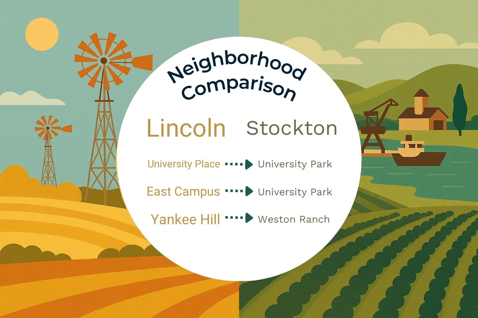 Lincoln vs Stockton Neighborhood Comparison