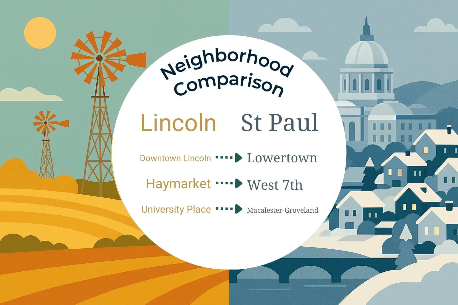 Lincoln vs St. Paul Neighborhood Comparison