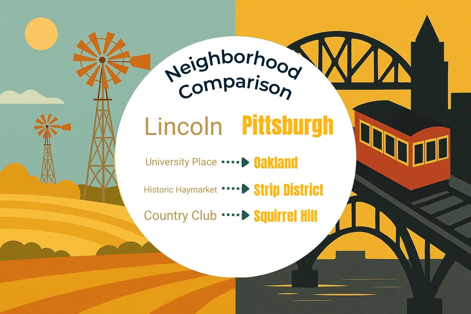 Lincoln vs Pittsburgh Neighborhood Comparison