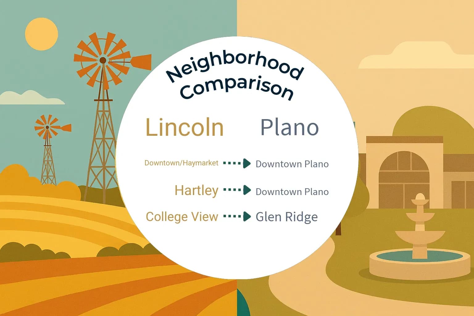 Lincoln vs Plano Neighborhood Comparison