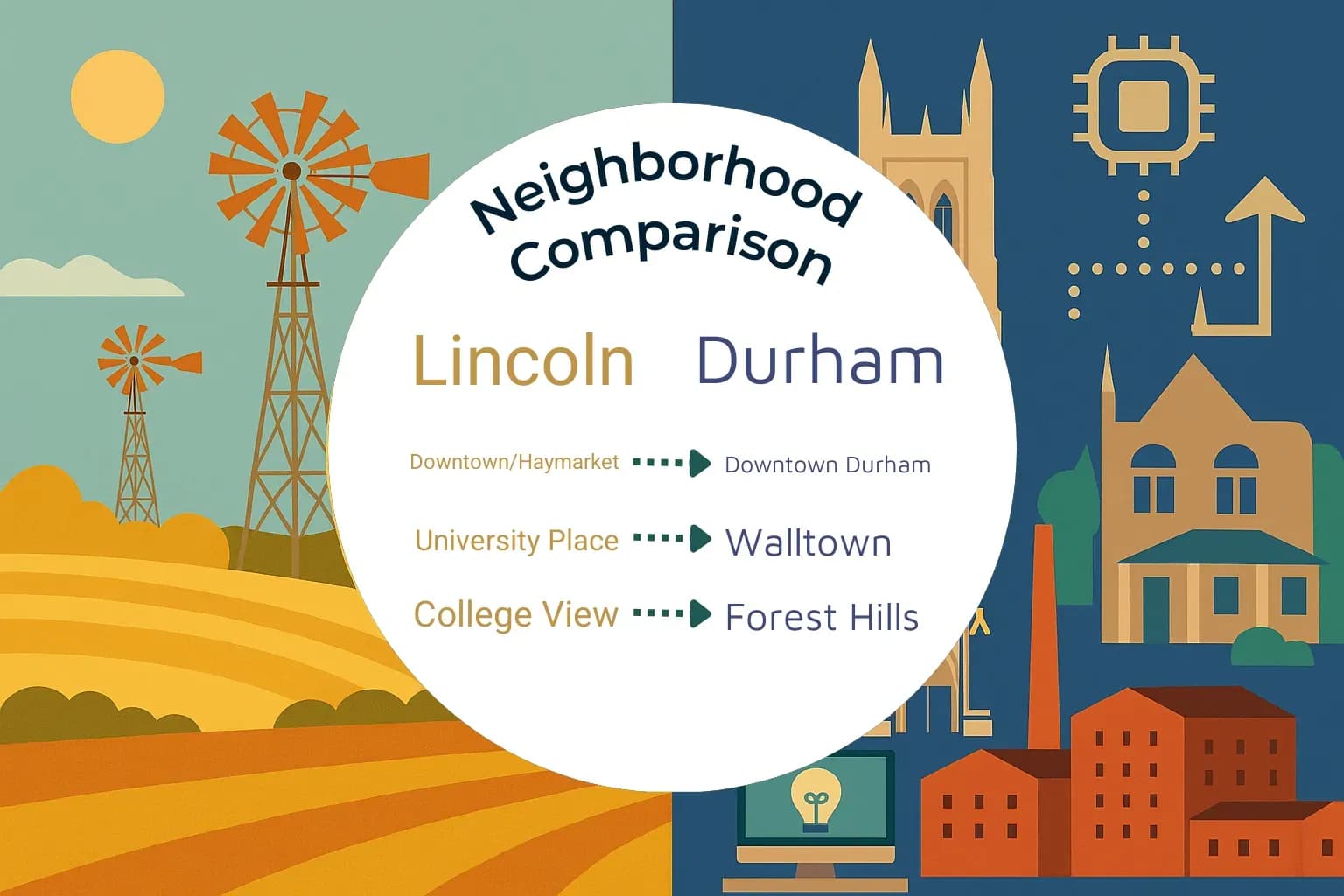 Lincoln vs Durham Neighborhood Comparison