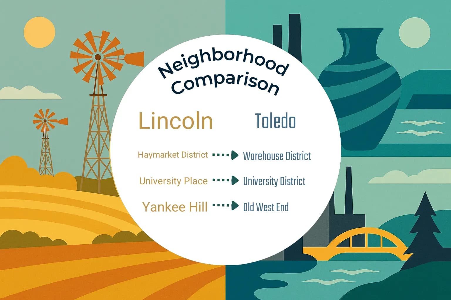 Lincoln vs Toledo Neighborhood Comparison