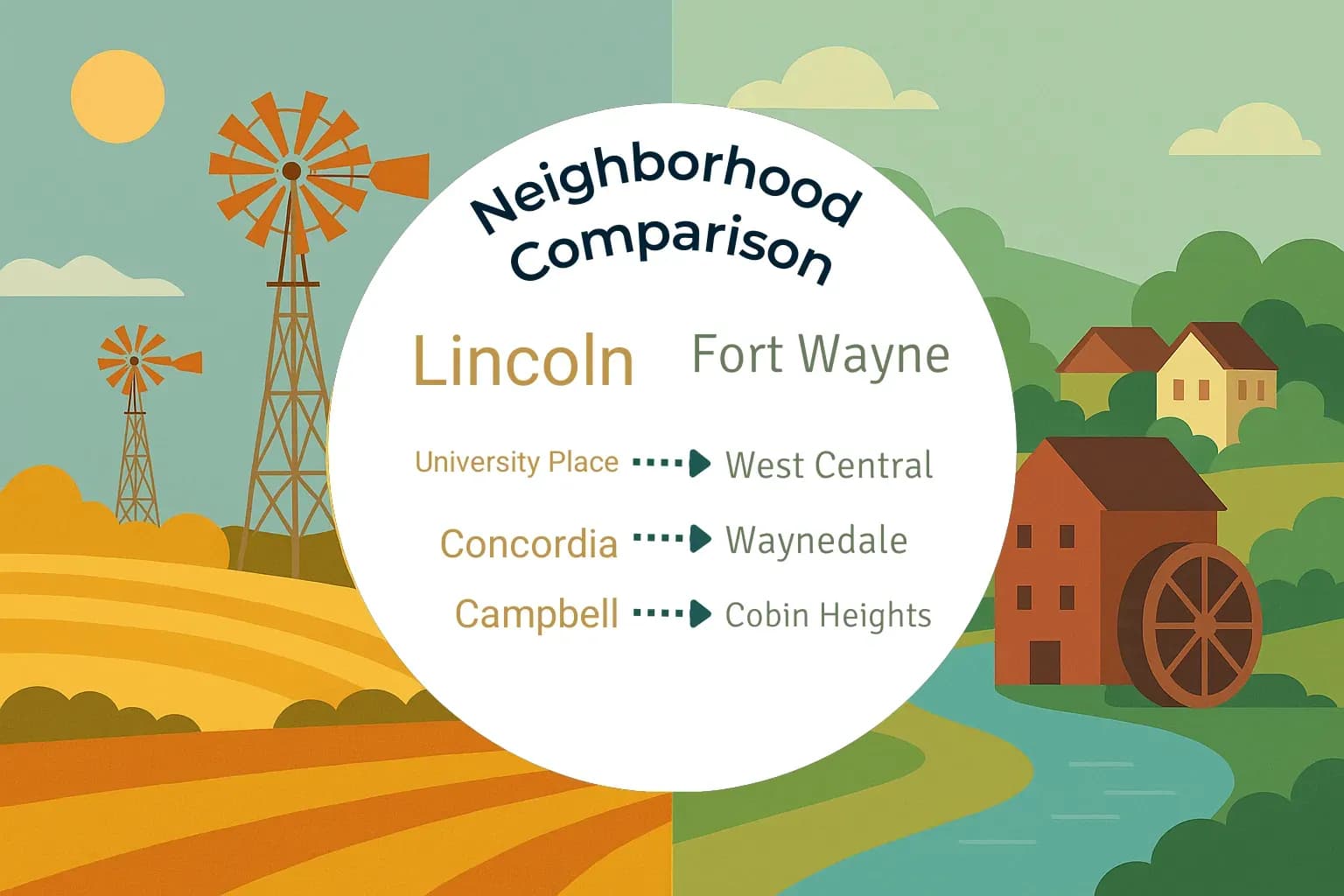 Lincoln vs Fort Wayne Neighborhood Comparison
