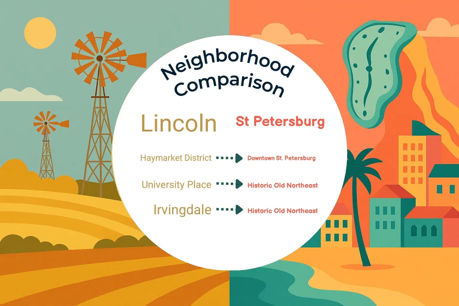 Lincoln vs St. Petersburg Neighborhood Comparison
