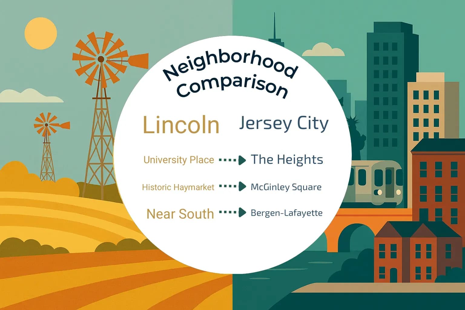 Lincoln vs Jersey City Neighborhood Comparison