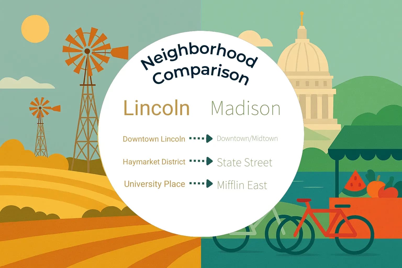 Lincoln vs Madison Neighborhood Comparison