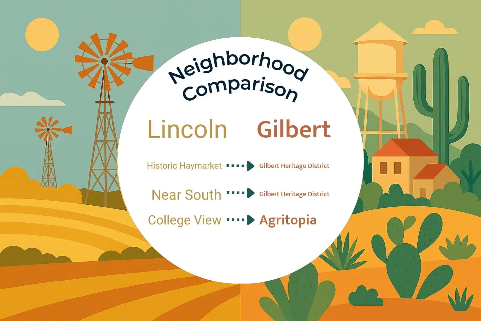 Lincoln vs Gilbert Neighborhood Comparison