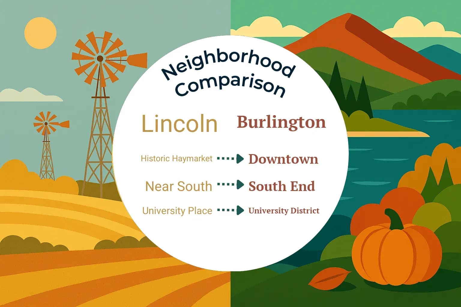 Lincoln vs Burlington Neighborhood Comparison