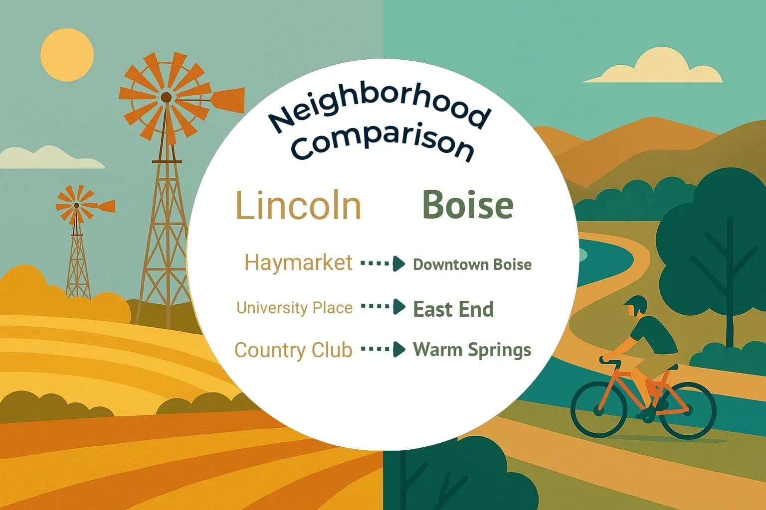 Lincoln vs Boise Neighborhood Comparison