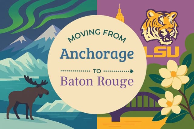 Moving from Anchorage to Baton Rouge
