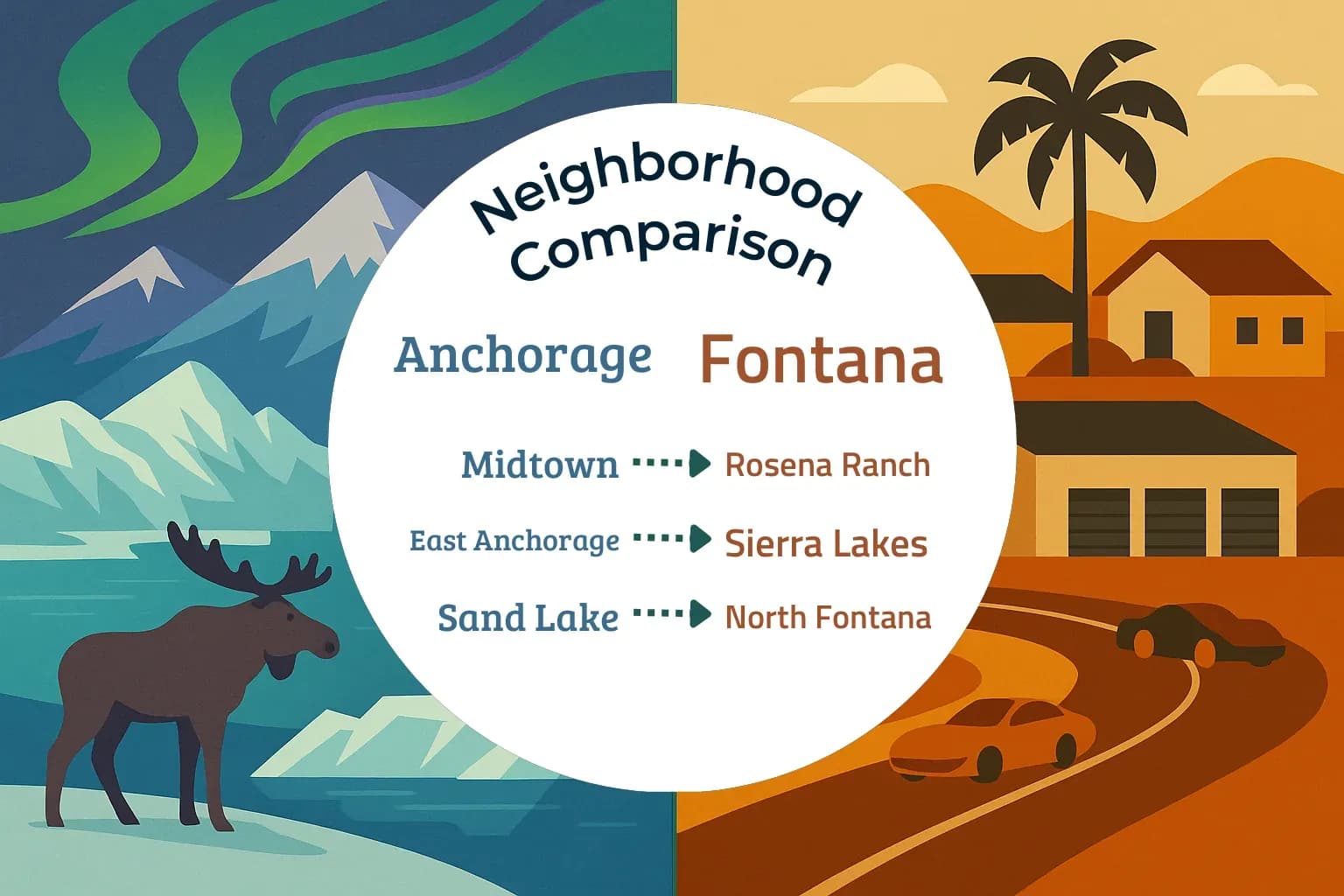 Anchorage vs Fontana Neighborhood Comparison