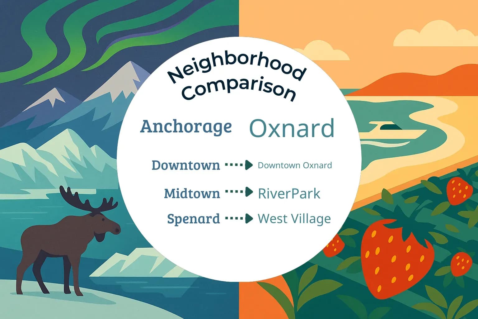Anchorage vs Oxnard Neighborhood Comparison