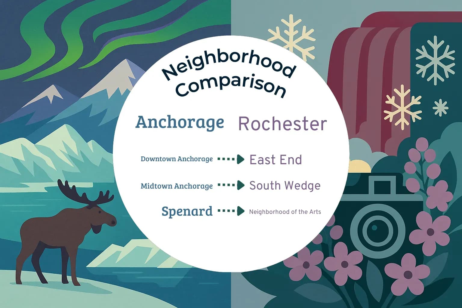 Anchorage vs Rochester Neighborhood Comparison