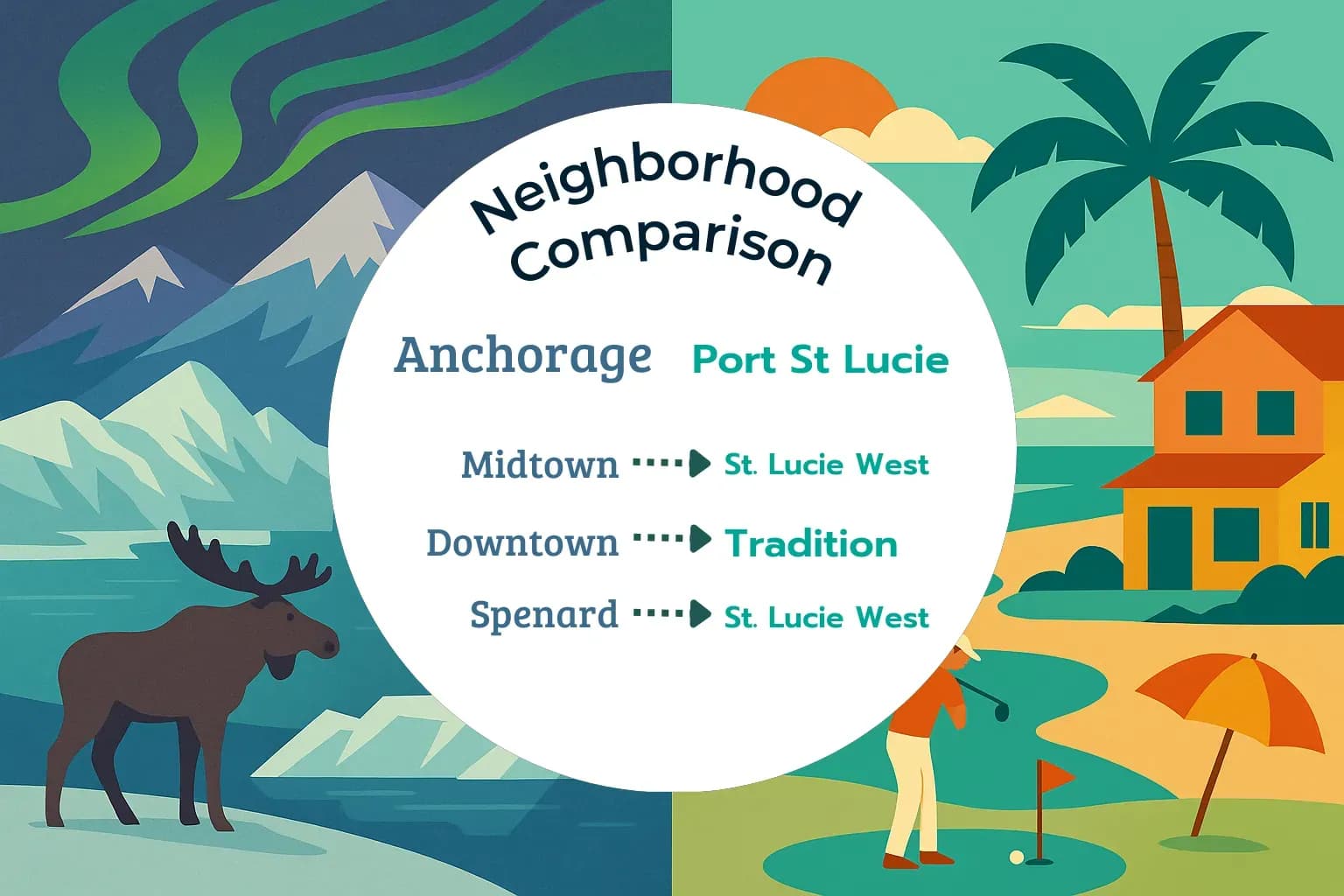 Anchorage vs Port St. Lucie Neighborhood Comparison