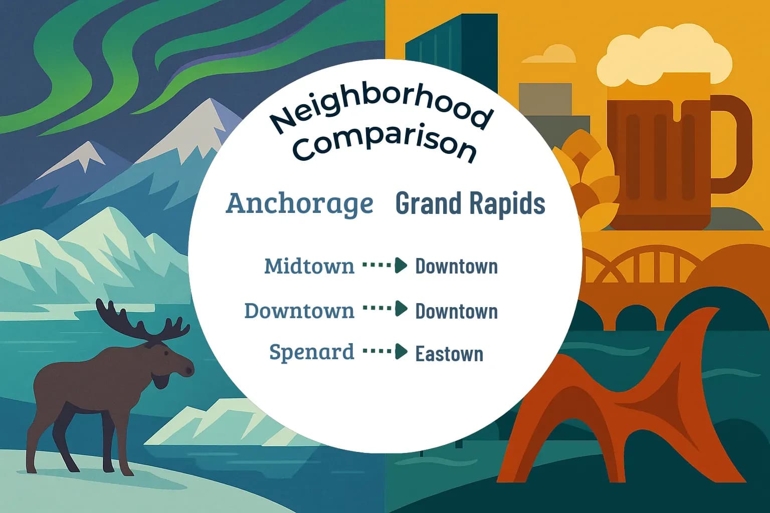 Anchorage vs Grand Rapids Neighborhood Comparison