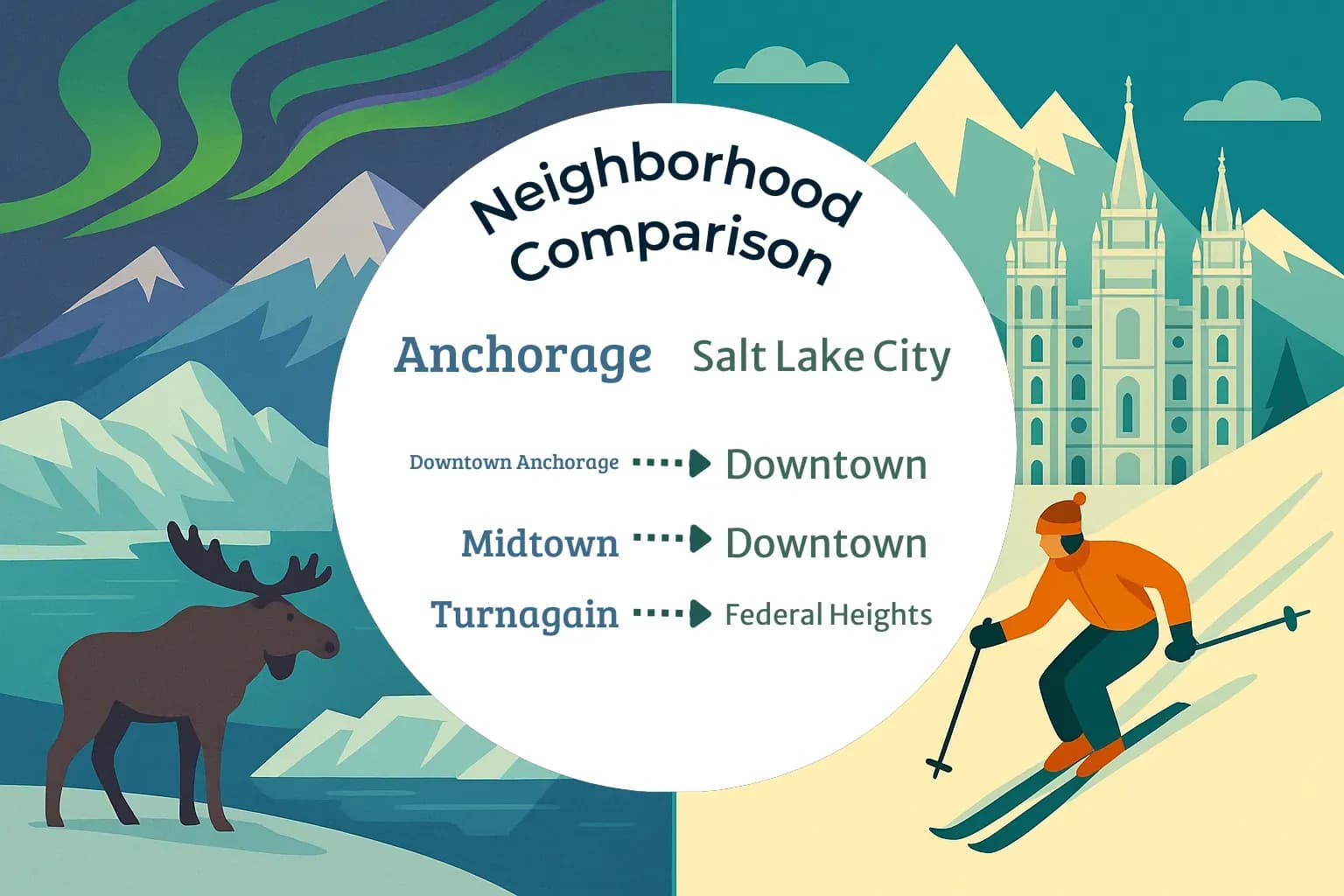 Anchorage vs Salt Lake City Neighborhood Comparison