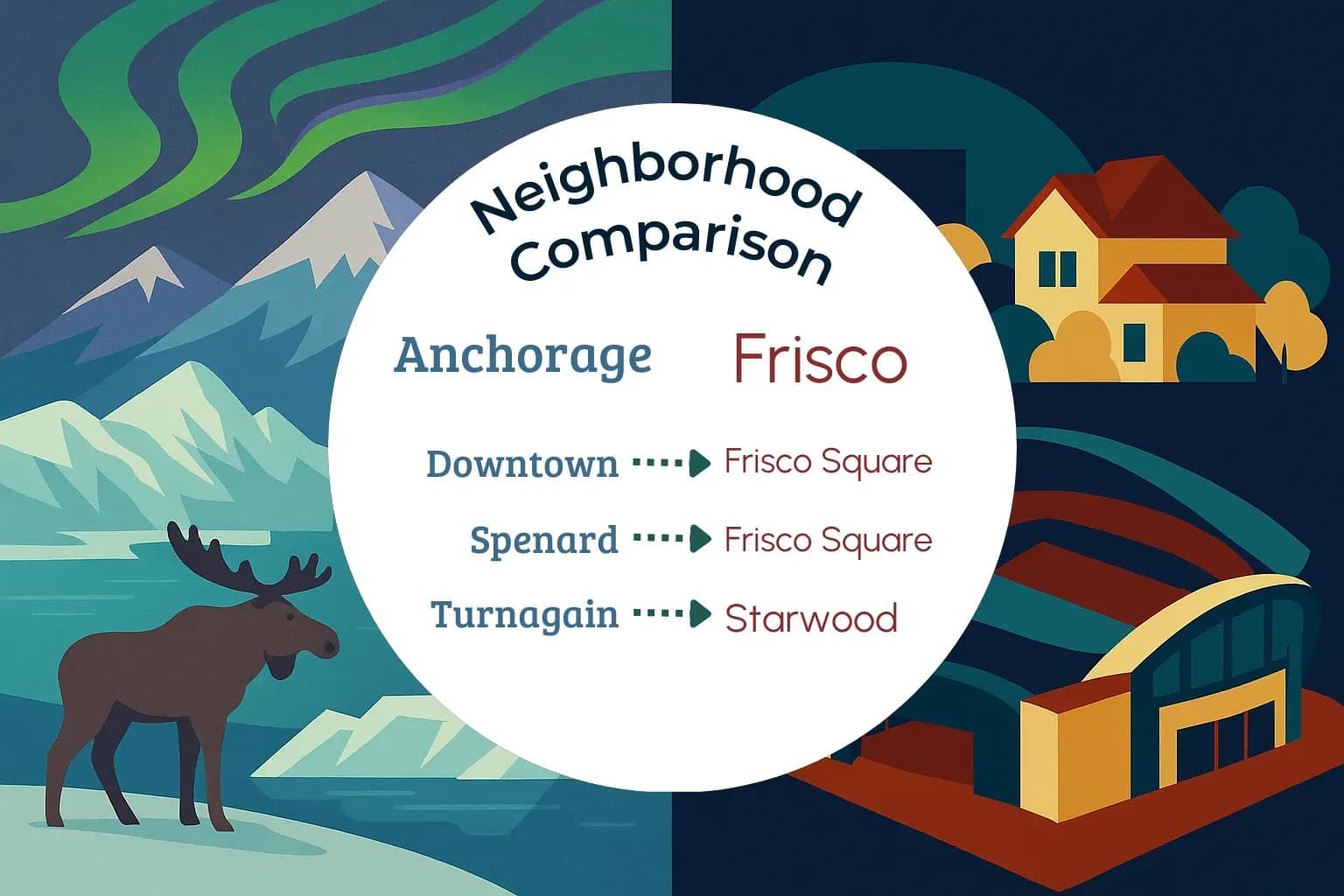 Anchorage vs Frisco Neighborhood Comparison