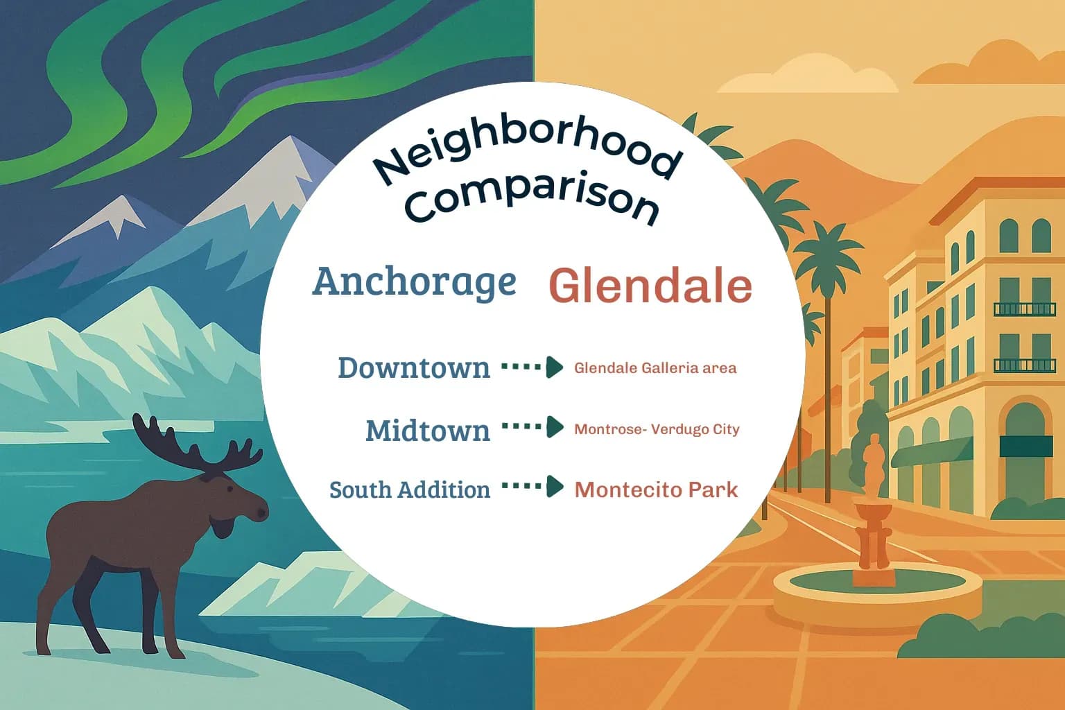 Anchorage vs Glendale Neighborhood Comparison
