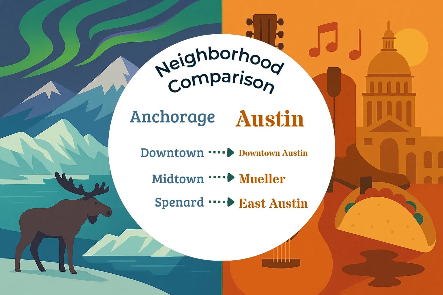 Anchorage vs Austin Neighborhood Comparison