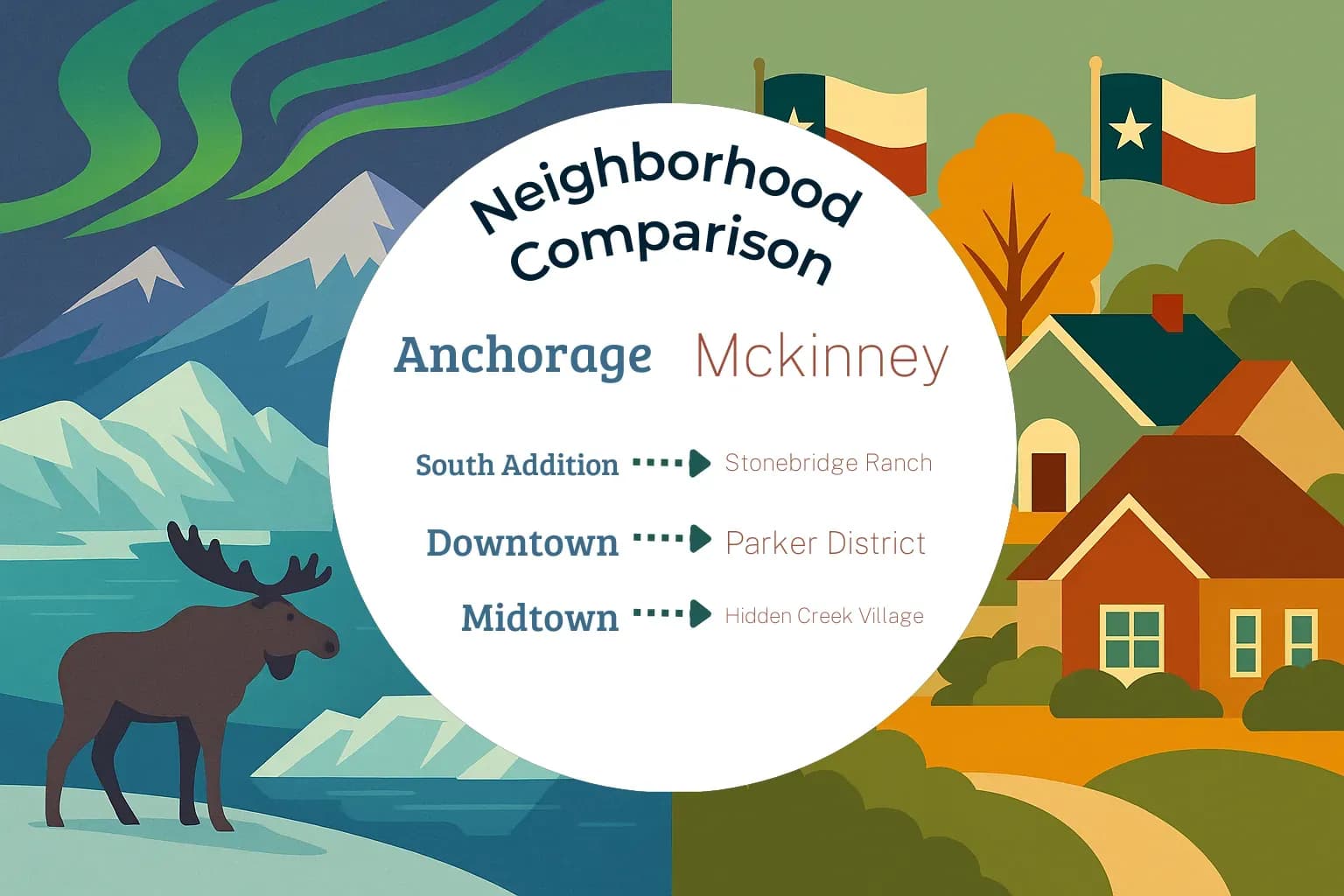 Anchorage vs Mckinney Neighborhood Comparison