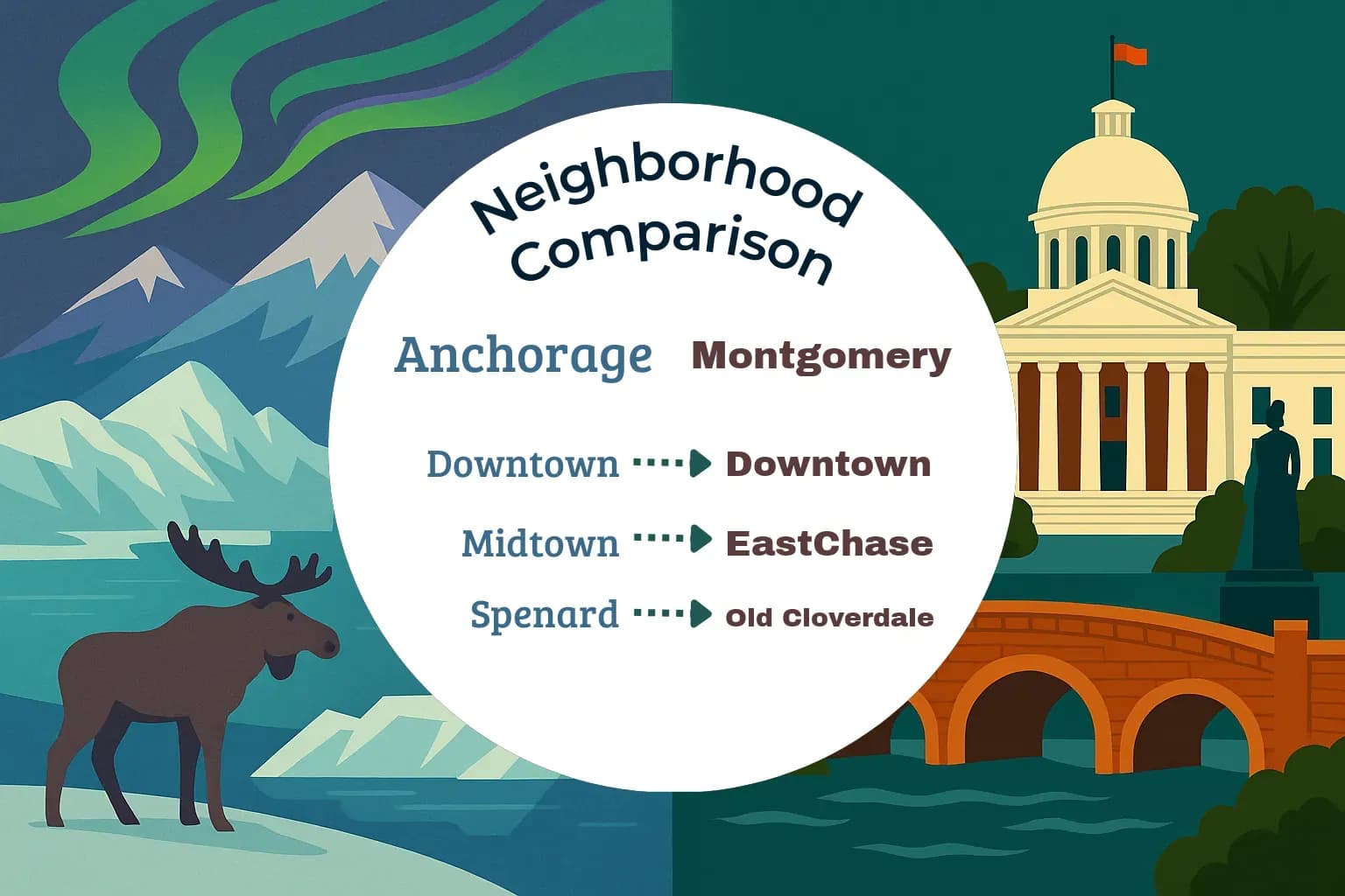 Anchorage vs Montgomery Neighborhood Comparison
